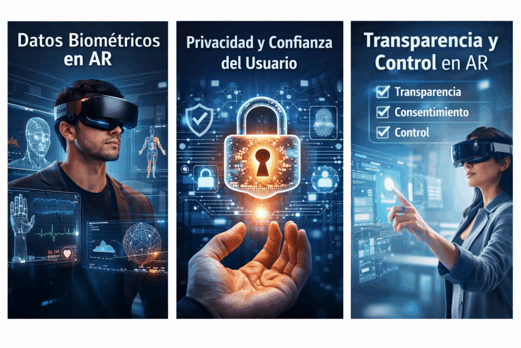 Datos biométricos en realidad aumentada